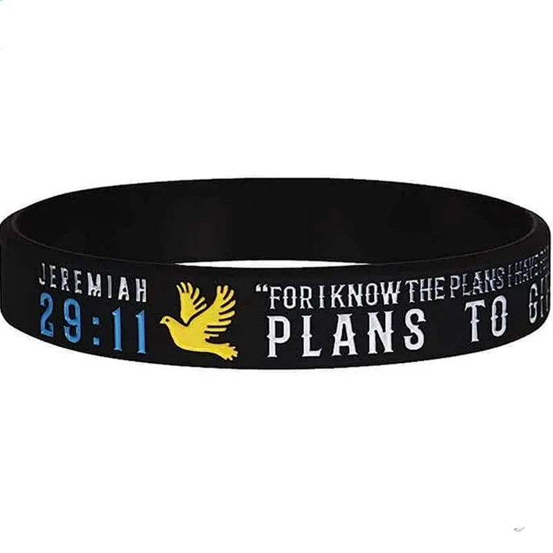 1pc/5pcs I can do all things christian bible verse religious silicone