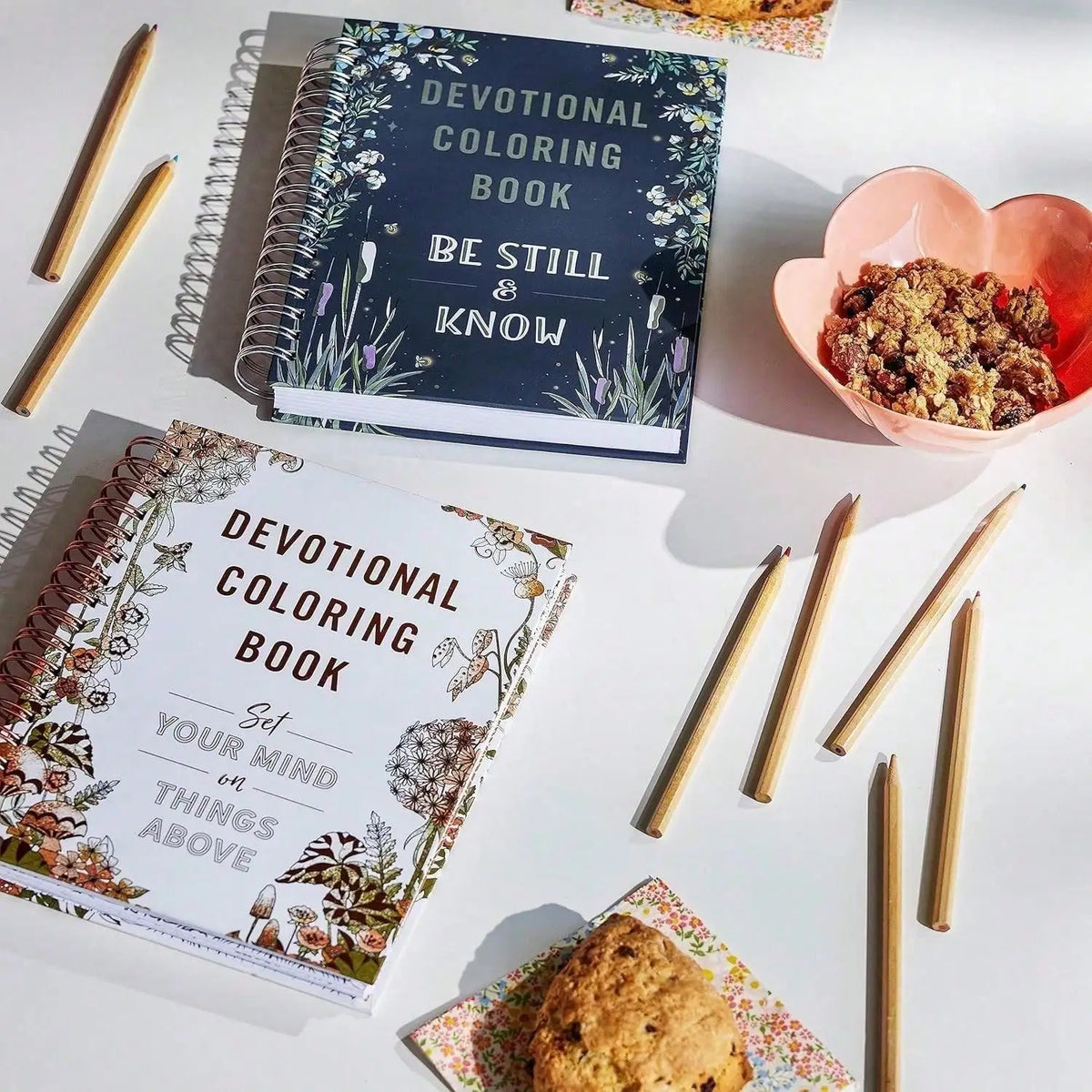 Relaxing Devotional Coloring Book Inspirational Art Pages for Stress