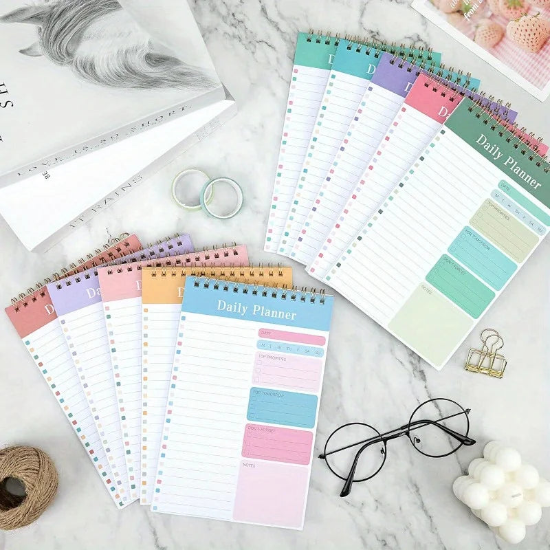 1PC Daily To Do List Notepad -  30 Laminated Sheets for Work, School,