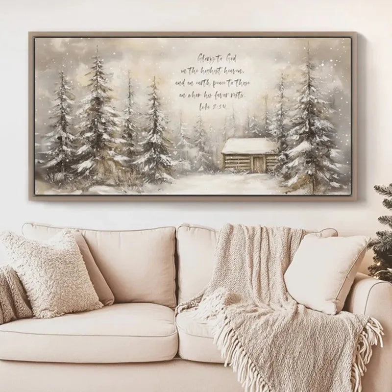 Christmas Bible Verse Wall Art Prints, Luke Christian Scripture Quote