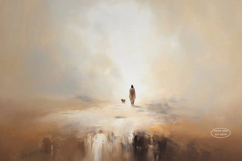 (2D Canvas Painting)  1pc framless Canvas Painting Watercolor Jesus