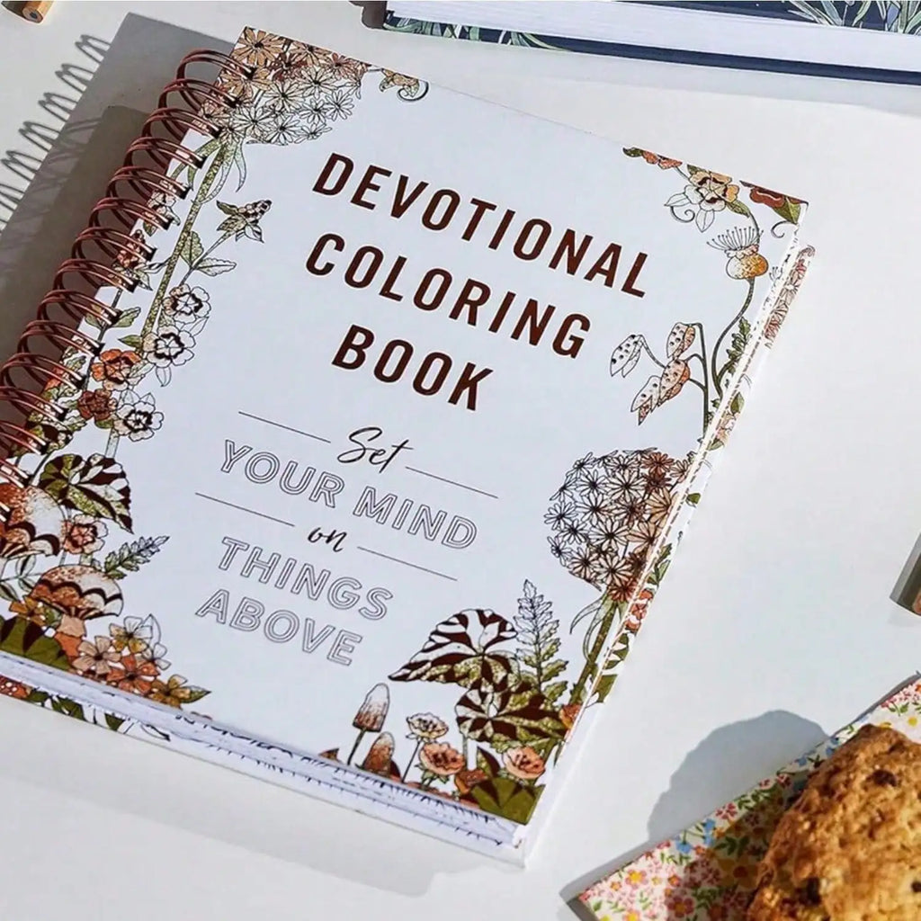 Relaxing Devotional Coloring Book Inspirational Art Pages for Stress