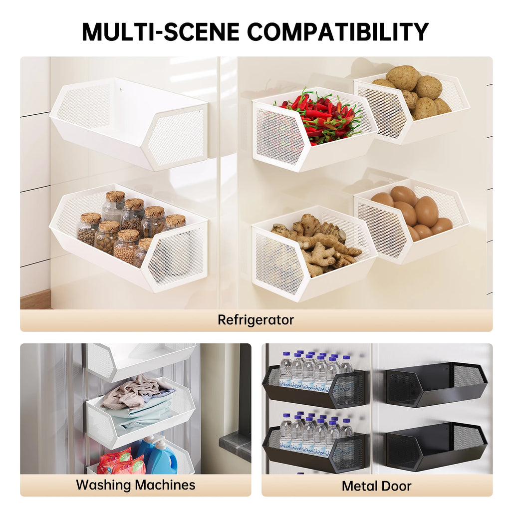 Magnetic Storage Rack for Balcony, Side of Washing Machine, Laundry