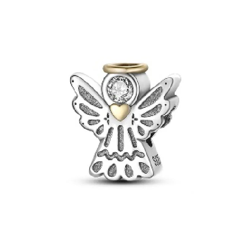 2024 New 925 Silver Jesus Cross The Holy Bible Pendant Charms Beads