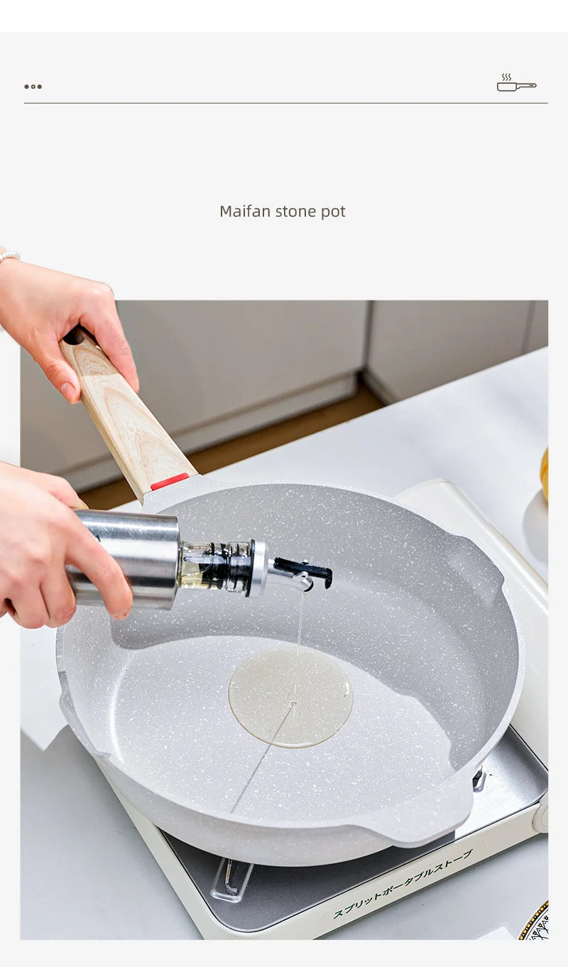 GIANXI Nonstick Pan | Medical Stone Coating | Aluminum Alloy | 20cm & 24cm