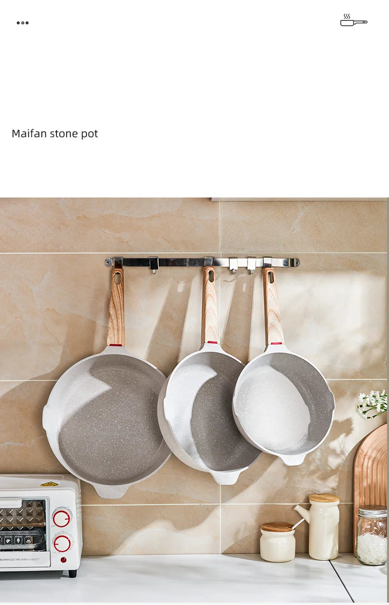 GIANXI Nonstick Pan | Medical Stone Coating | Aluminum Alloy | 20cm & 24cm