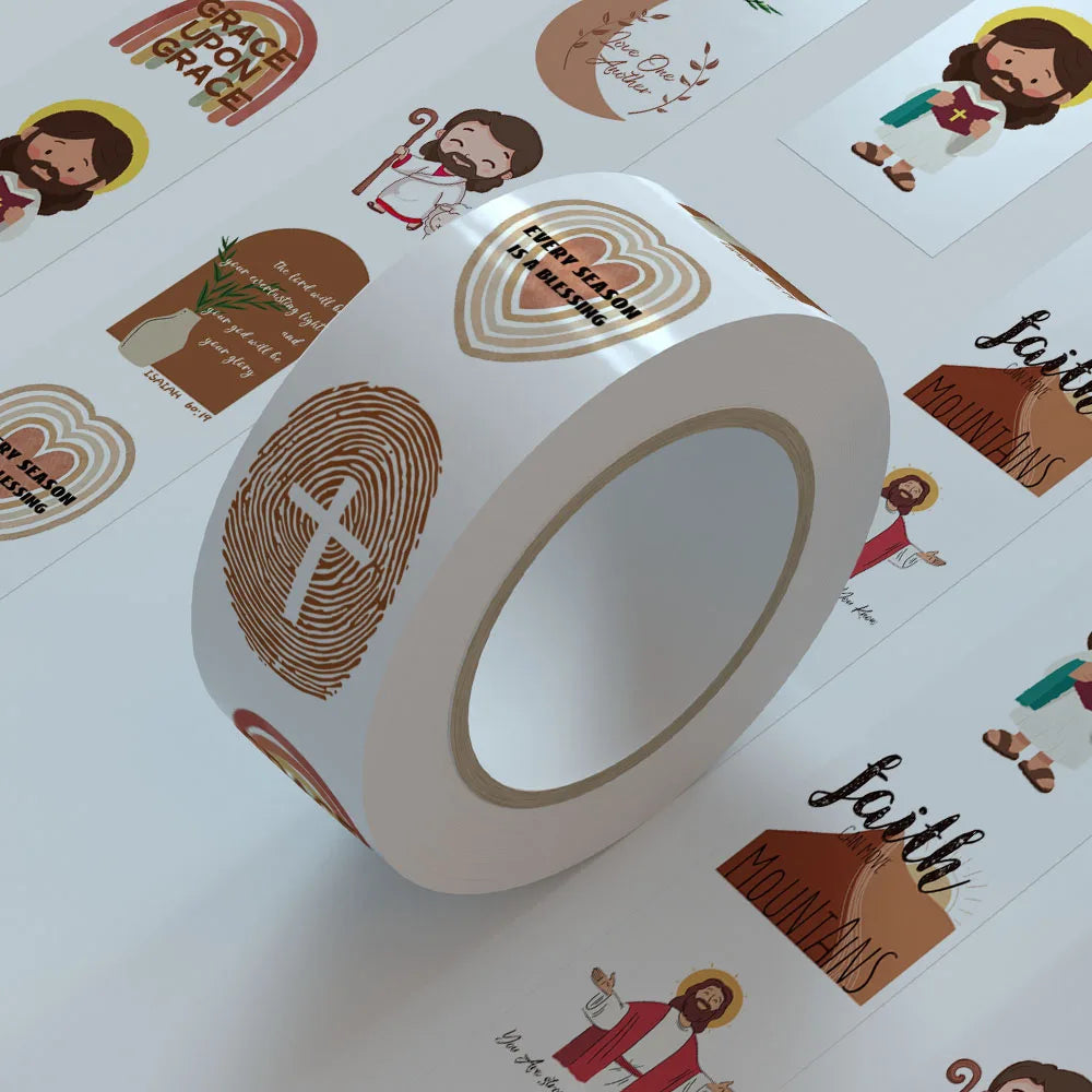 500pcs Jesus Bible Sticker For Laptop Phone Case Guitar Skateboard