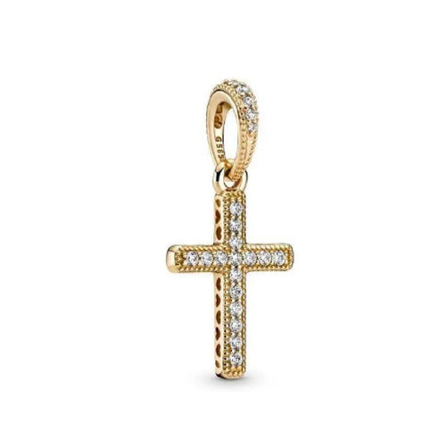 2024 New 925 Silver Jesus Cross The Holy Bible Pendant Charms Beads