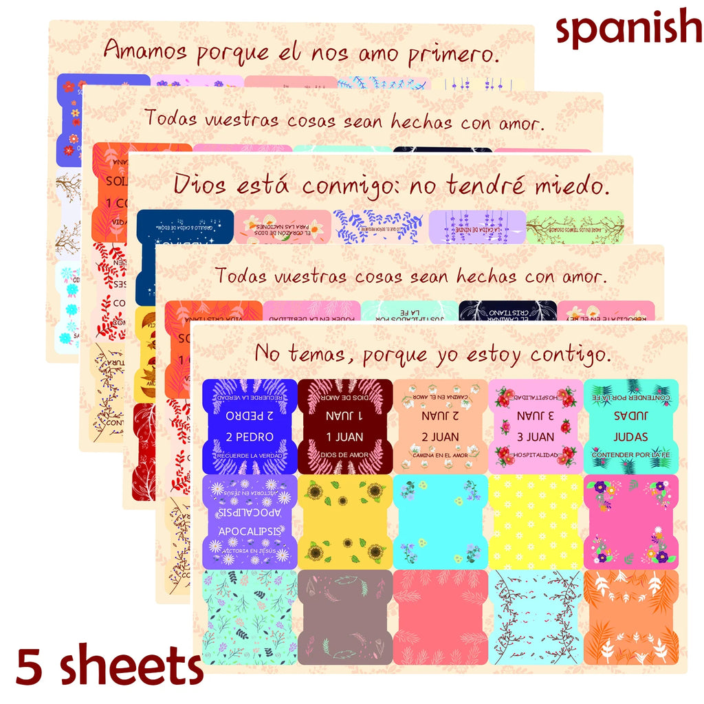 Spanish Bible Tabs With Spanish Soul Nourishing Book Summaries–75
