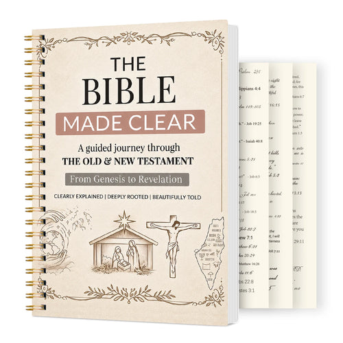 1pc 8-Week Bible Study Planner, 8.15×5.67in Twin-Wire Devotional