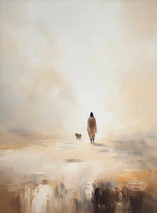 (2D Canvas Painting)  1pc framless Canvas Painting Watercolor Jesus