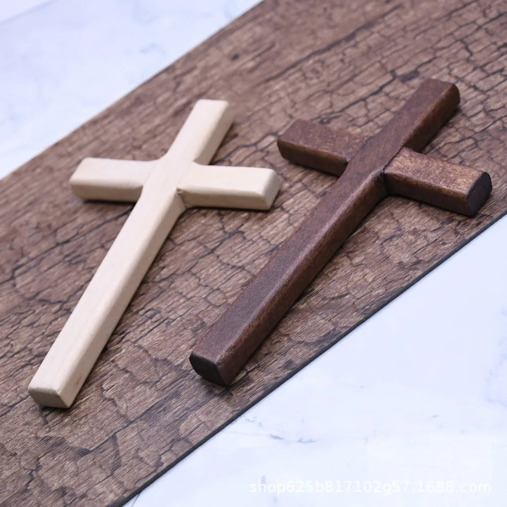 Handcrafted Wooden Prayer Cross Devotional Gift, Religious Keepsake