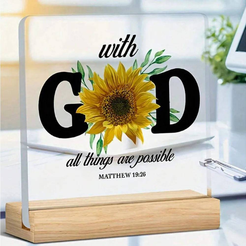 Christian Gift Bible With God All Things Are Possible
