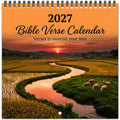 12 Month 2027 Bible Verse Calendar Jesus Christ Theme Scenic