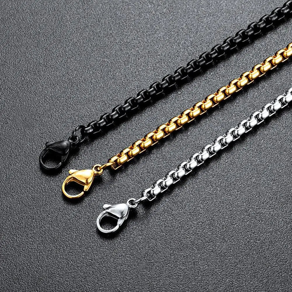 1/3pcs Christian Bible Cross Chain Necklace Steel Big Pendant Necklace