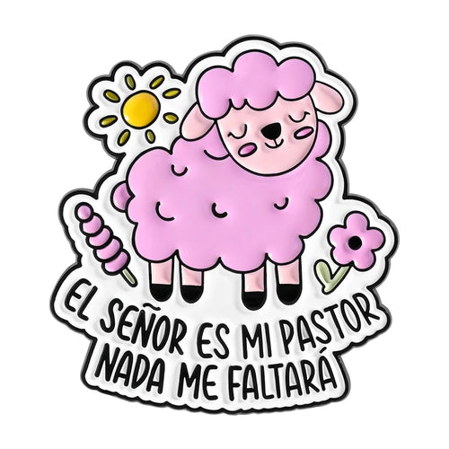The Lord is My Shepherd Enamel Pin Christian Easter Religious Faith