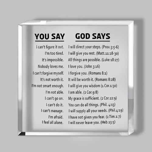 1pc Baptism Bible Verse Christian Gift Acrylic Sign Decoration