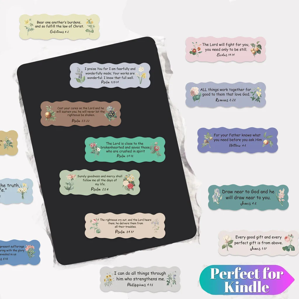 50Pcs Bible Verse Sticker Notes - Waterproof DIY Decor for