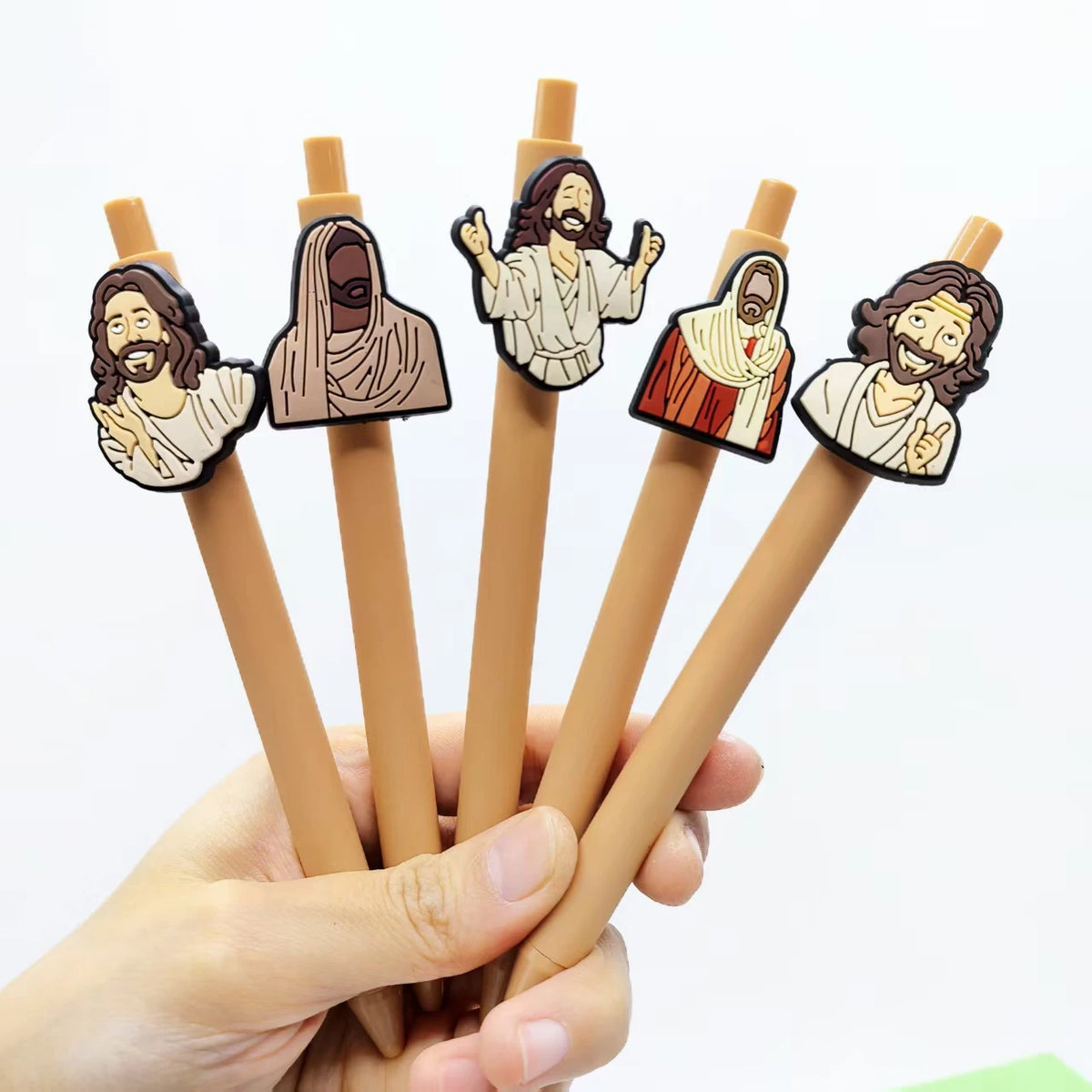 10PCS Religious Gender Pen, Jesus Bible Phrase Ballpoint Pen, Faith