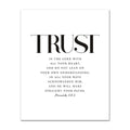 AZNM Faith Hope Joy Peace Grace Trust Bible Verse Canvas Wall Art