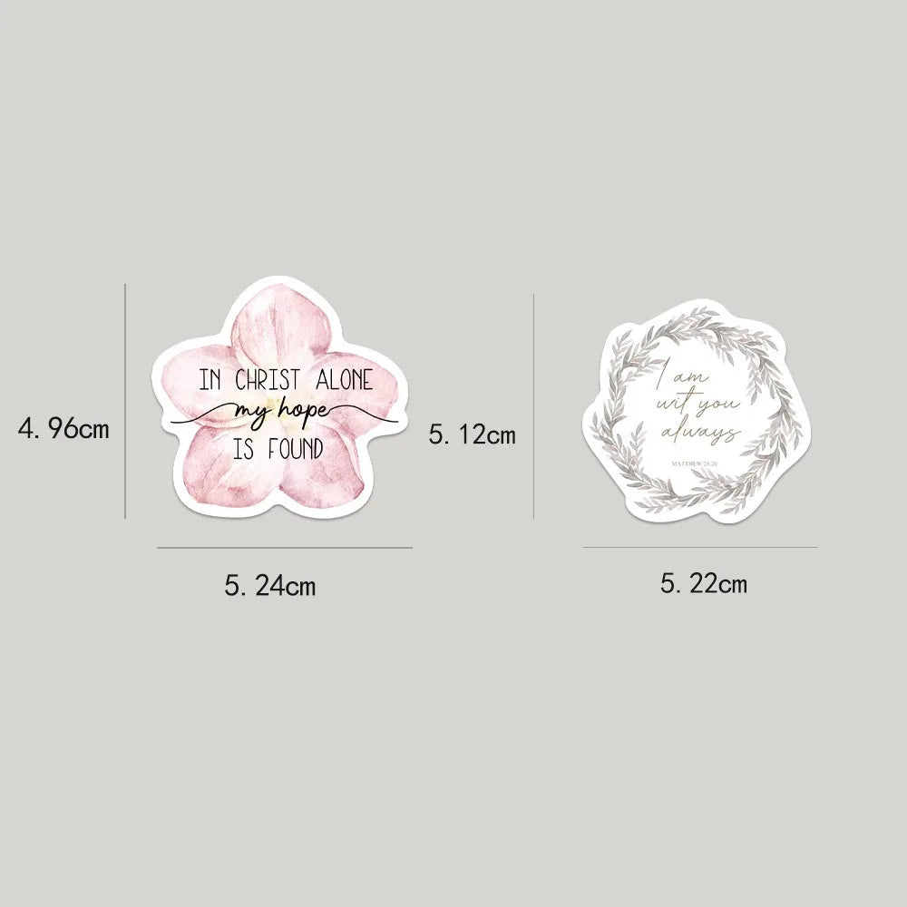 50pcs Jesus Phrase Christians Religion Bible Stickers DIY Laptops