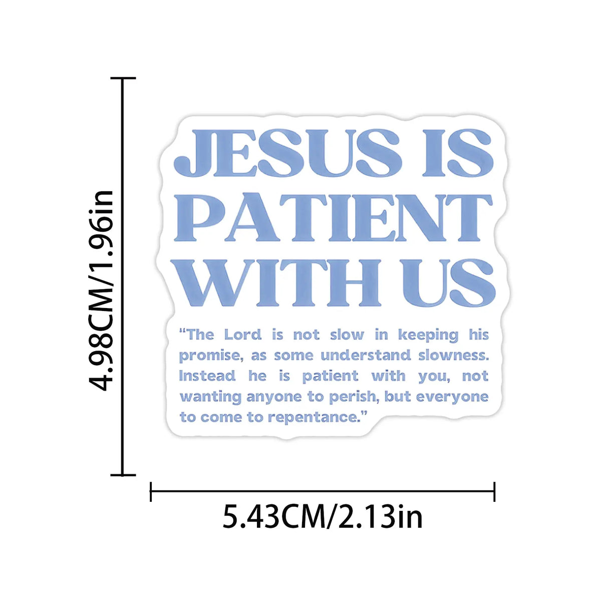 50Pcs Blue Style Jesus Christians Religion Sayings Stickers Skateboard