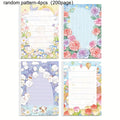 4pcs (200 Pages) Dream Garden Memo Pad Thick Paper Home Office and