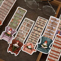 Bookcase Reading Bookmarks — Paper Decoration Set