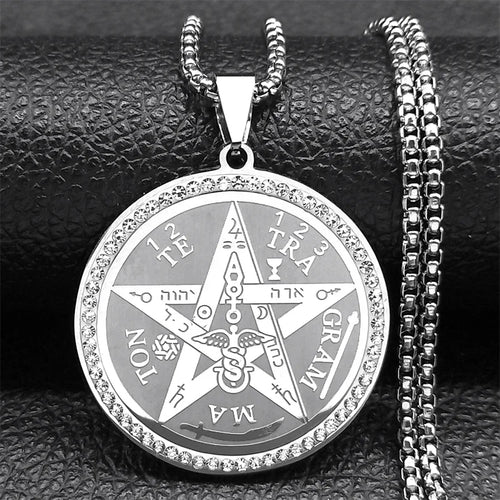The Lord's Prayer God Cross Bible Spainsh Verse Ncklace for Women Men