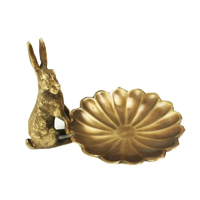 Whimsical Rabbit Brass Ornaments: Artistic Charm for Home Decor"