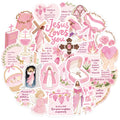 50PCS Pink Jesus Bible Stickers for DIY Scrapbook Stationery Suitcase
