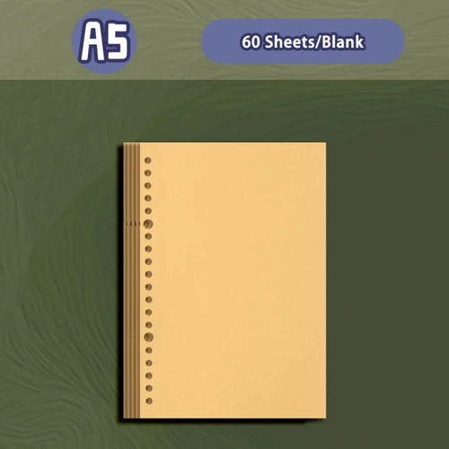 New A5/A6 Notebook PU Leather Detachable Shell Diary Book Loose-leaf