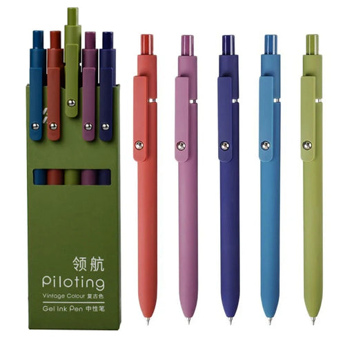New Piloting Morandi Colour Gel Pens Soft Touch Quick Dry Smooth 0.5mm