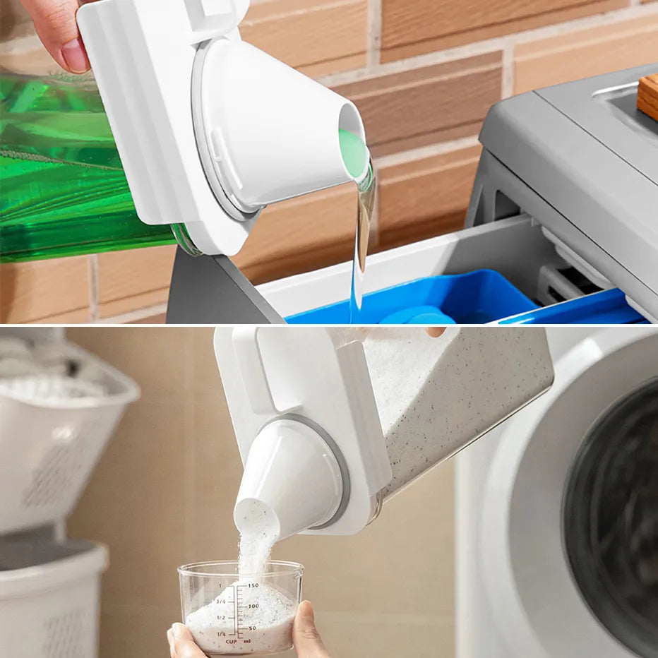 1100/1800/2300Ml Refillable Laundry Detergent Dispenser Empty Tank for