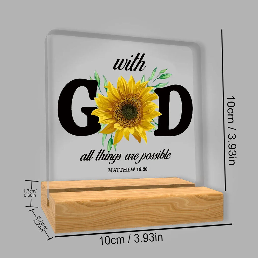 Christian Gift Bible With God All Things Are Possible