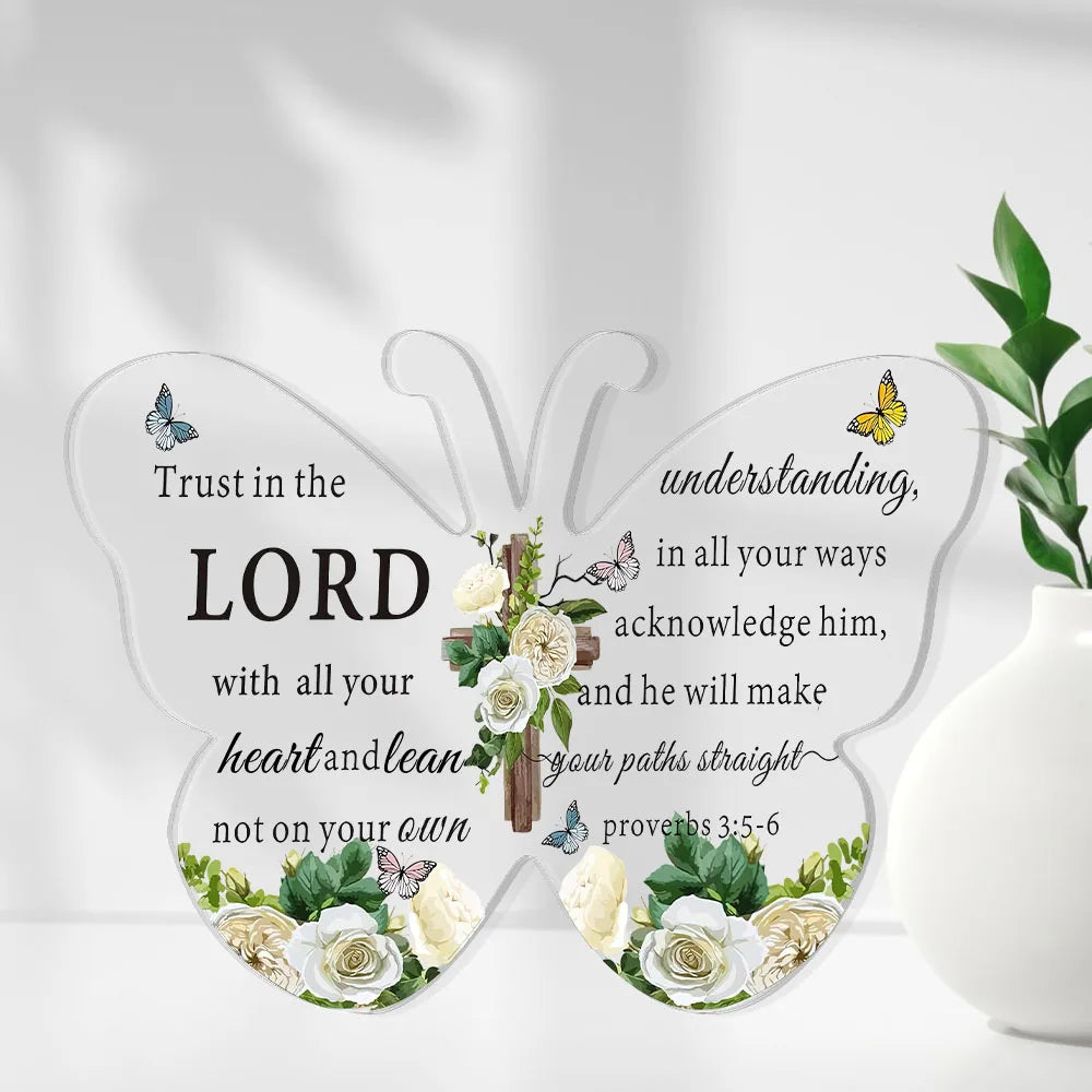 Acrylic Bible Verse Gift, Christian Encouragement