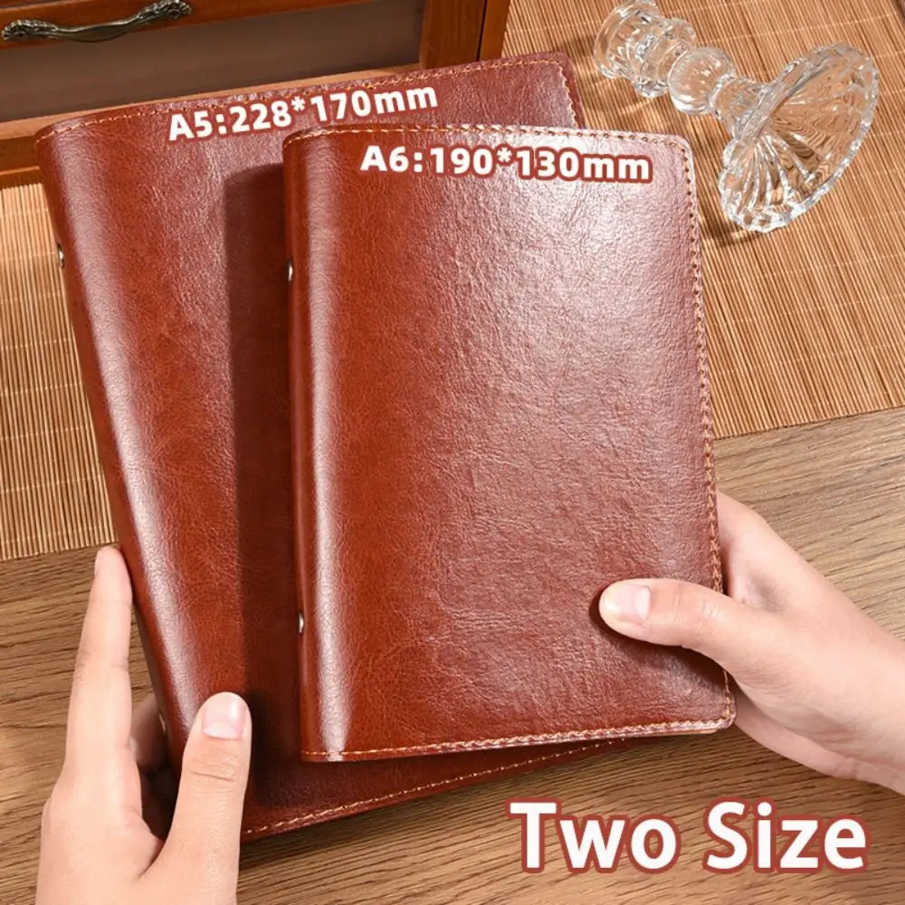 New A5/A6 Notebook PU Leather Detachable Shell Diary Book Loose-leaf