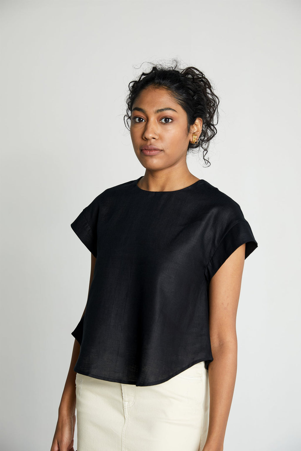 Sandcastle Saturdays Top – Black