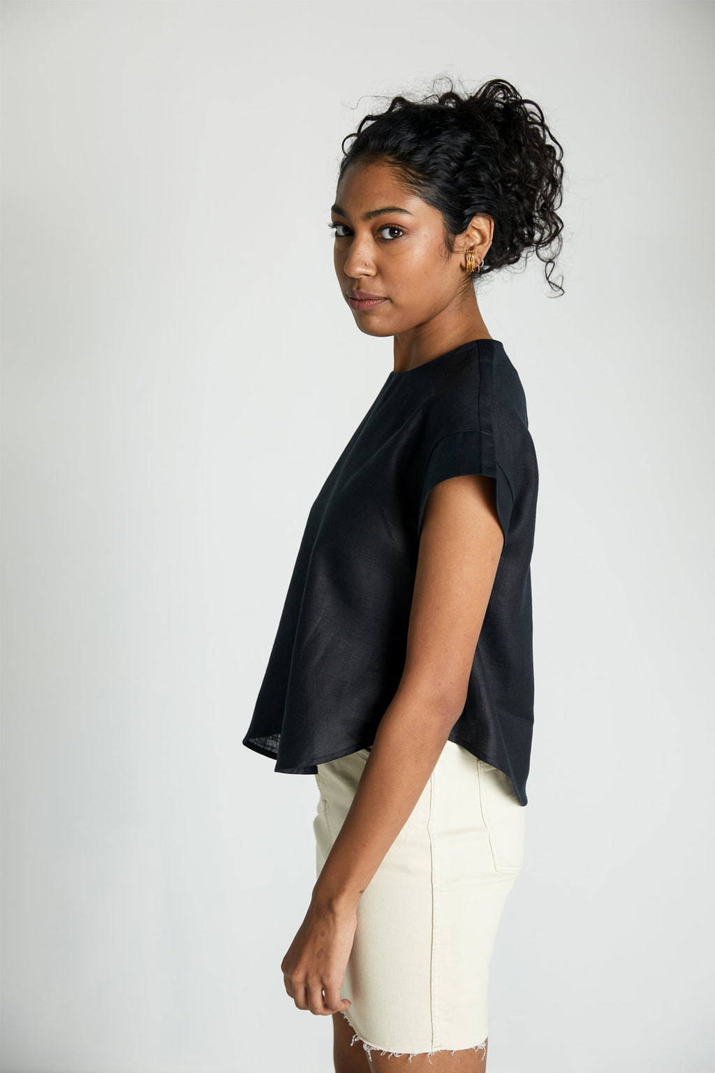 Sandcastle Saturdays Top – Black