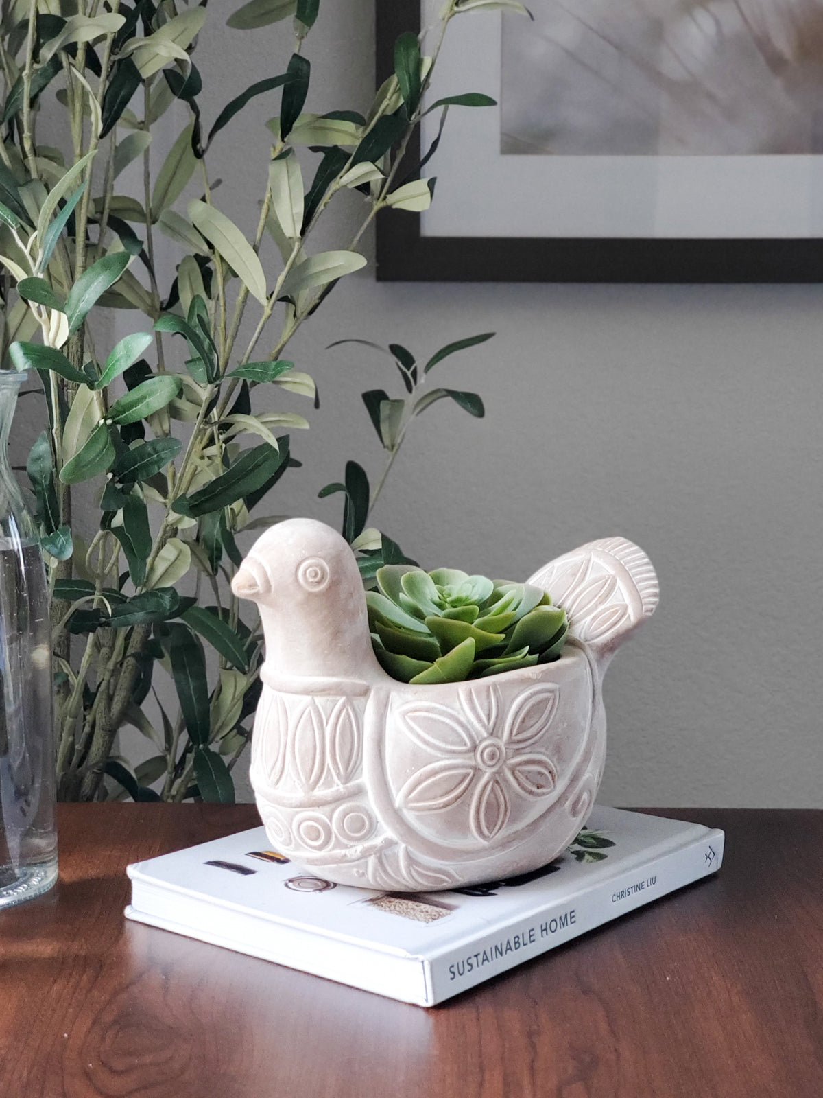 Spotted Dove Terracotta Planter | Handcrafted Clay Pot | Made in Bangladesh | Indoor & Outdoor | Korissa