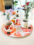 Porcelain Hibiscus Mug | Oil Painted Floral | 13.5 oz | Microwave & Dishwasher Safe | Jessica Hollander