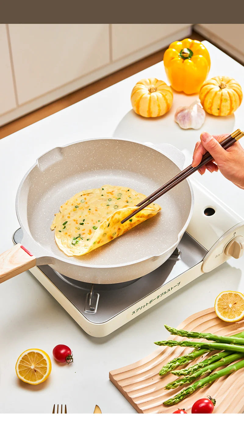 GIANXI Nonstick Pan | Medical Stone Coating | Aluminum Alloy | 20cm & 24cm