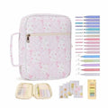 New Floral Design Bible Cover Case Zipper Pocket Handle Bible Cover