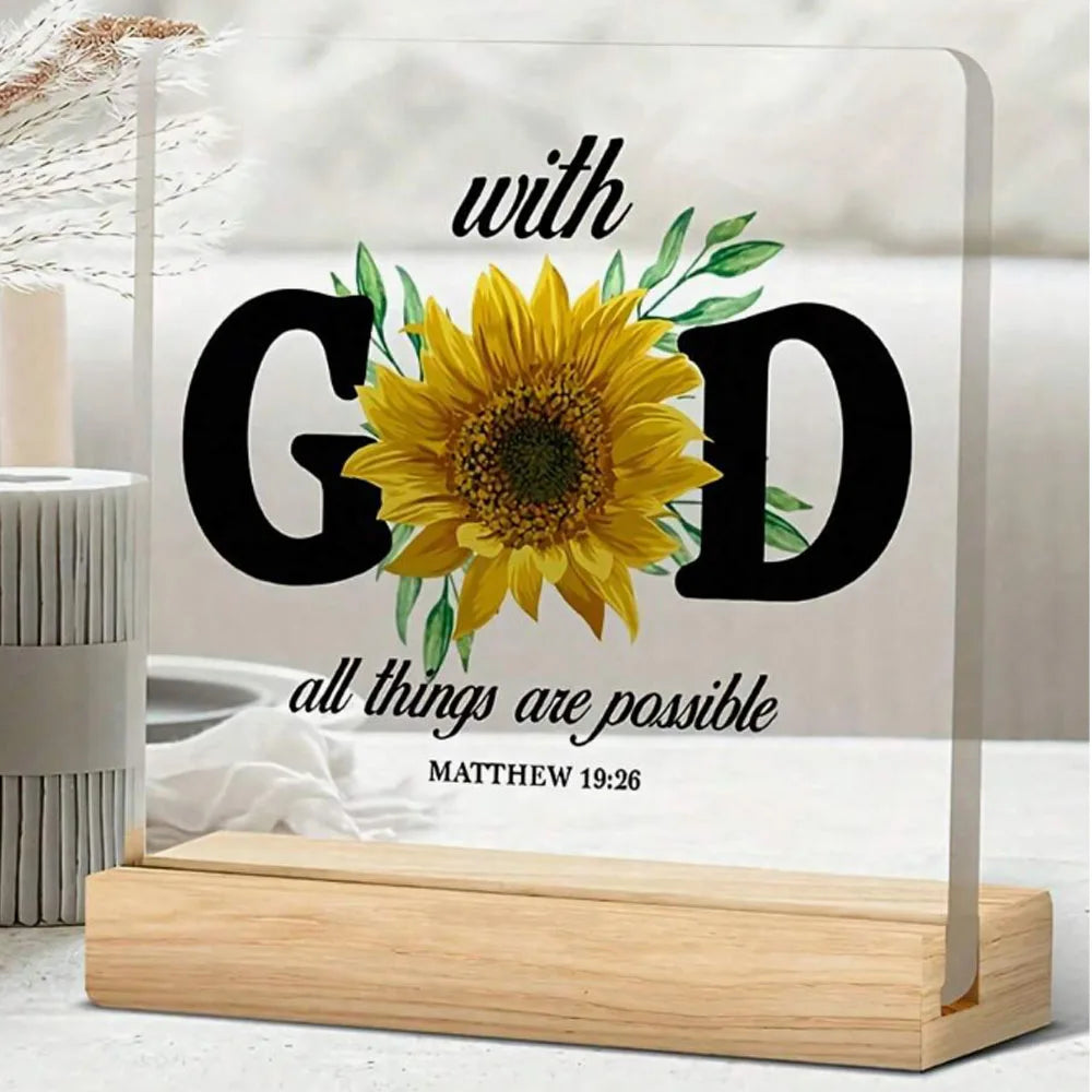 Christian Gift Bible With God All Things Are Possible