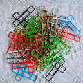 25Pcs Cross Heart Paper Clips Multicolor Religious Bookmarks Christian