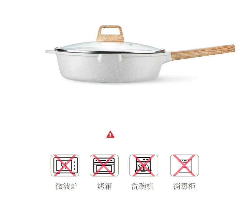 GIANXI Nonstick Pan | Medical Stone Coating | Aluminum Alloy | 20cm & 24cm