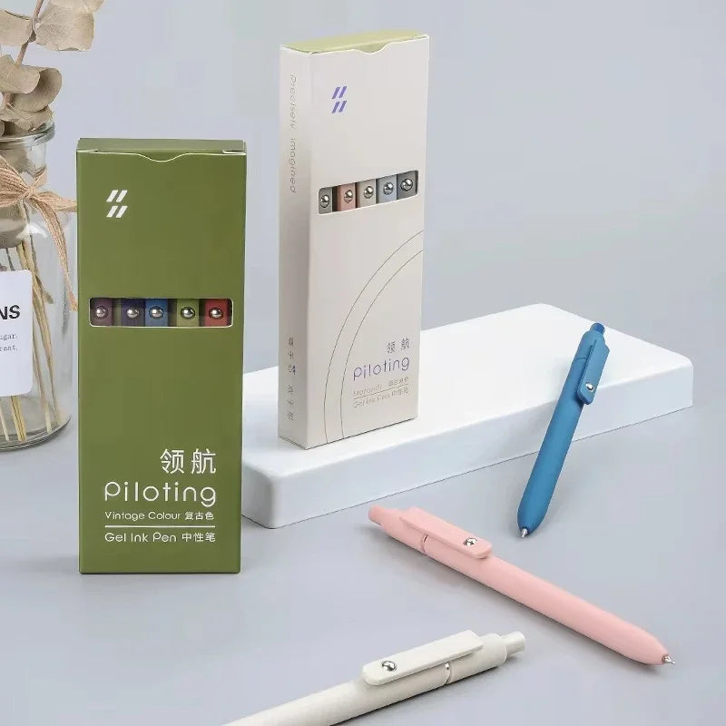 New Piloting Morandi Colour Gel Pens Soft Touch Quick Dry Smooth 0.5mm