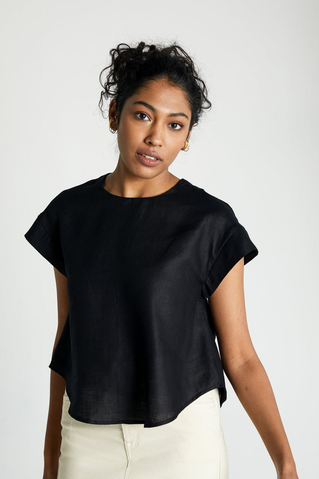 Sandcastle Saturdays Top – Black