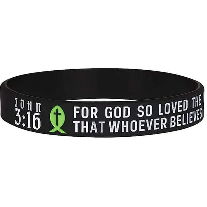 1pc/5pcs I can do all things christian bible verse religious silicone