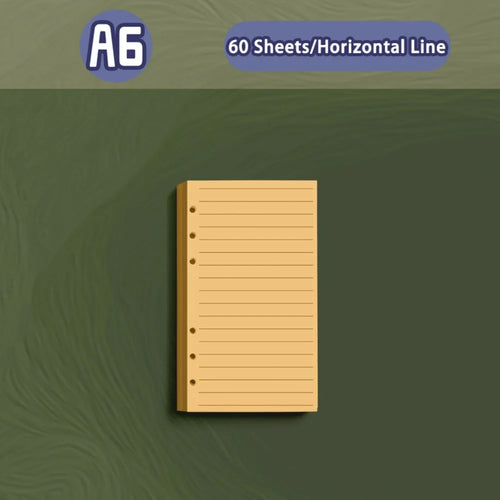 New A5/A6 Notebook PU Leather Detachable Shell Diary Book Loose-leaf